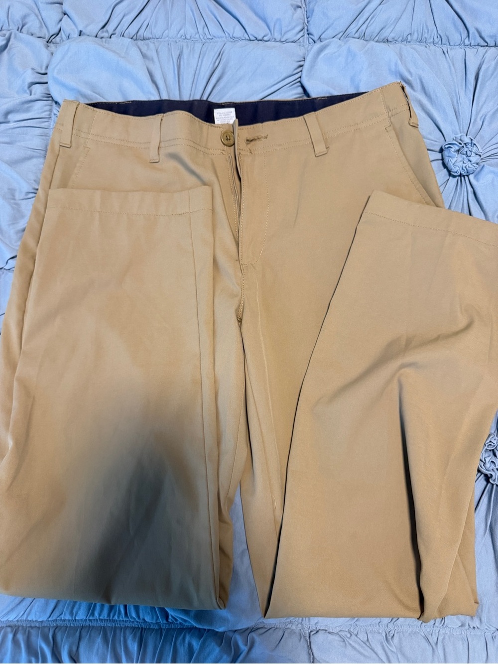 bcg Men's Khaki Straight-Leg Chino Pants